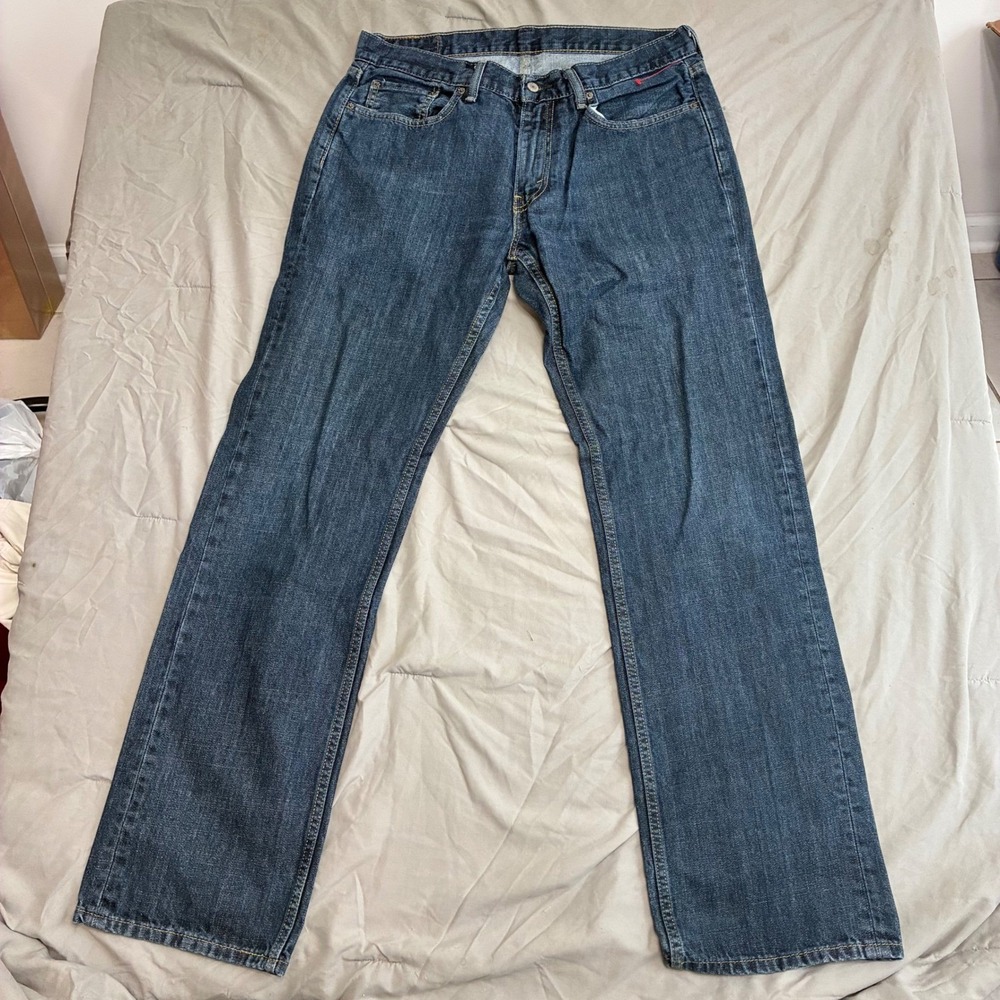 Levis 559 Relaxed Straight Jeans Mens 34x34 Dark Wash Blue Denim Pants 1030